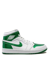 grüne hohe Sneakers aus Leder von Jordan