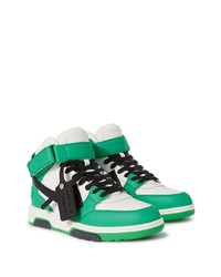 grüne hohe Sneakers aus Leder von Off-White