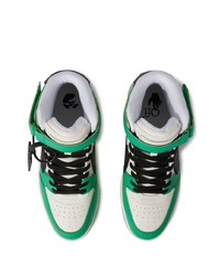 grüne hohe Sneakers aus Leder von Off-White