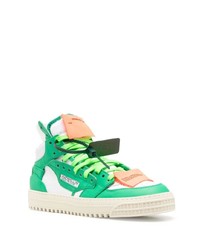 grüne hohe Sneakers aus Leder von Off-White