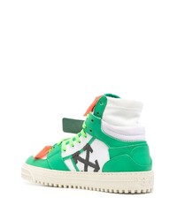 grüne hohe Sneakers aus Leder von Off-White