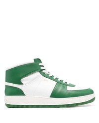 grüne hohe Sneakers aus Leder von Sandro