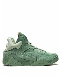 grüne hohe Sneakers aus Wildleder von Fila
