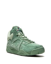 grüne hohe Sneakers aus Wildleder von Fila