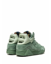 grüne hohe Sneakers aus Wildleder von Fila