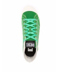 grüne hohe Sneakers von Diesel