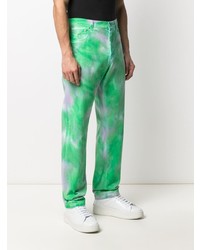 grüne Mit Batikmuster Jeans von MSGM