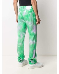 grüne Mit Batikmuster Jeans von MSGM