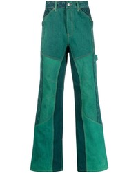 grüne Jeans mit Flicken von Marine Serre