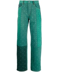 grüne Jeans mit Flicken von Marine Serre