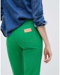 grüne Jeans von Wrangler