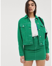 grüne Jeansjacke von Missguided