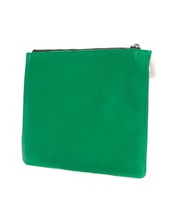 grüne Leder Clutch Handtasche von JW Anderson