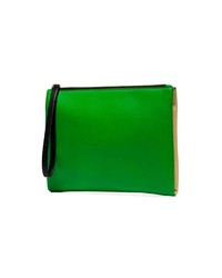 grüne Leder Clutch von Marni