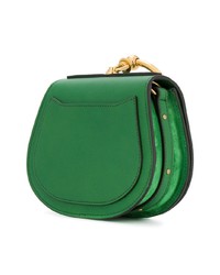 grüne Leder Clutch von Chloé