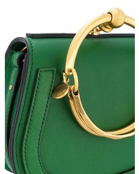 grüne Leder Clutch von Chloé