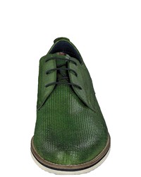 grüne Leder Derby Schuhe von Daniel Hechter