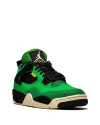 grüne Leder niedrige Sneakers von Jordan