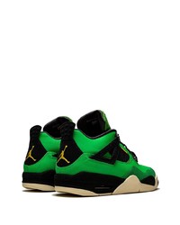 grüne Leder niedrige Sneakers von Jordan