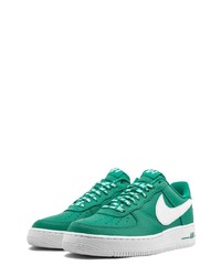 grüne Leder niedrige Sneakers von Nike