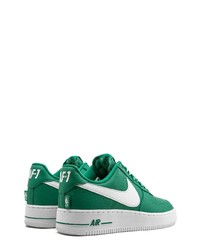 grüne Leder niedrige Sneakers von Nike