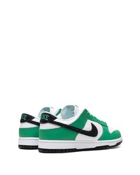 grüne Leder niedrige Sneakers von Nike