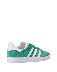 grüne Leder niedrige Sneakers von adidas