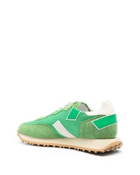 grüne Leder niedrige Sneakers von Ghoud