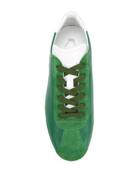 grüne Leder niedrige Sneakers von Tod's