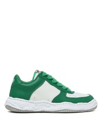 grüne Leder niedrige Sneakers von Maison Mihara Yasuhiro