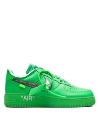 grüne Leder niedrige Sneakers von Nike X Off-White