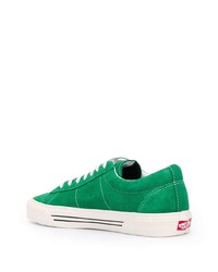 grüne Leder niedrige Sneakers von Vans