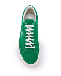 grüne Leder niedrige Sneakers von Vans