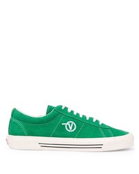 grüne Leder niedrige Sneakers von Vans