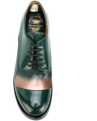 grüne Leder Oxford Schuhe von Officine Creative