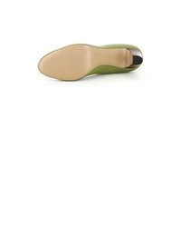 grüne Leder Pumps von Evita