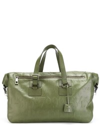 grüne Leder Reisetasche von Assouline