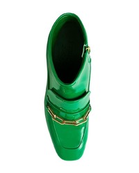 grüne Leder Stiefeletten von Burberry
