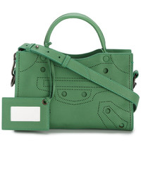 grüne Leder Umhängetasche von Balenciaga