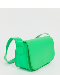 grüne Leder Umhängetasche von My Accessories