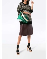 grüne Leder Umhängetasche von Dolce & Gabbana