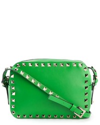 grüne Leder Umhängetasche von Valentino Garavani