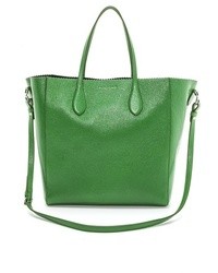 grüne Lederhandtasche von Rochas
