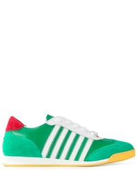 grüne niedrige Sneakers von DSQUARED2