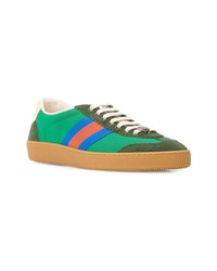 grüne niedrige Sneakers von Gucci