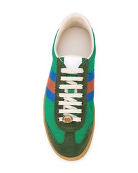 grüne niedrige Sneakers von Gucci