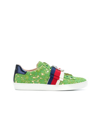 grüne niedrige Sneakers von Gucci