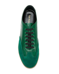 grüne niedrige Sneakers von Paul Smith