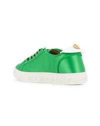 grüne niedrige Sneakers von Aquazzura