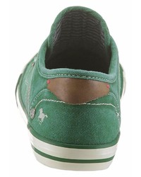 grüne niedrige Sneakers von Mustang Shoes